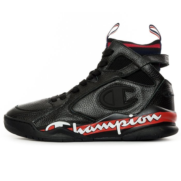 Champion Reverse Weave Mid Cut Shoe Zone 93 High Leather black (S20989 ...