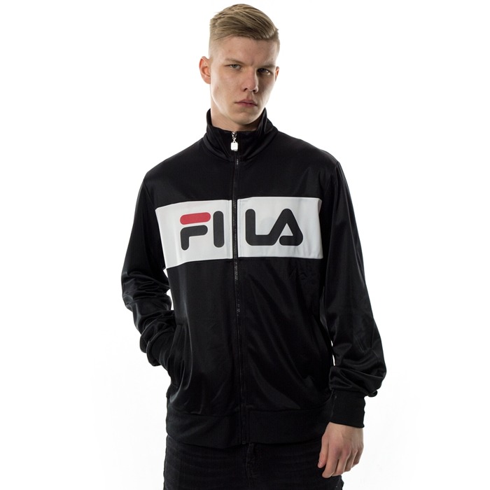 FILA sweatshirt track top Men Balin black / bright white