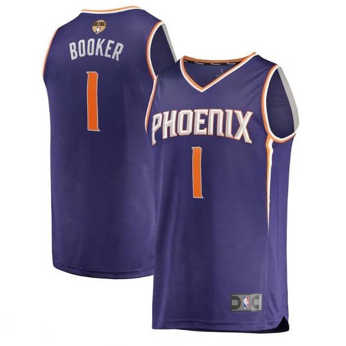 Fanatics Replica Jersey NBA Finals 2021 Icon Edition Phoenix Suns Devin Booker purple (Youth Collection)