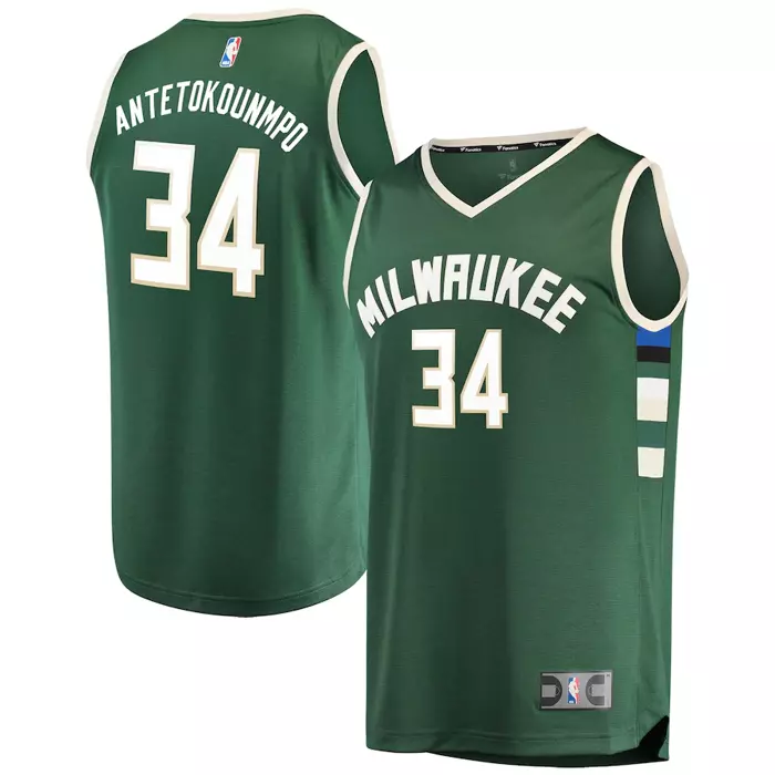 Fanatics Replica Jersey NBA Icon Edition Milwaukee Bucks Giannis Antetokounmpo green 