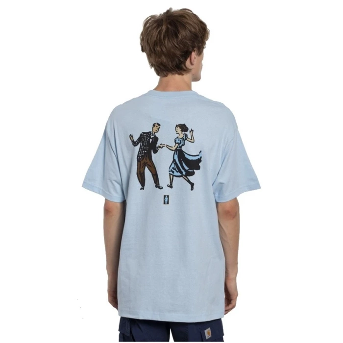 Girl Skateboards tshirt Goodtime powder blue CLOTHES & ACCESORIES