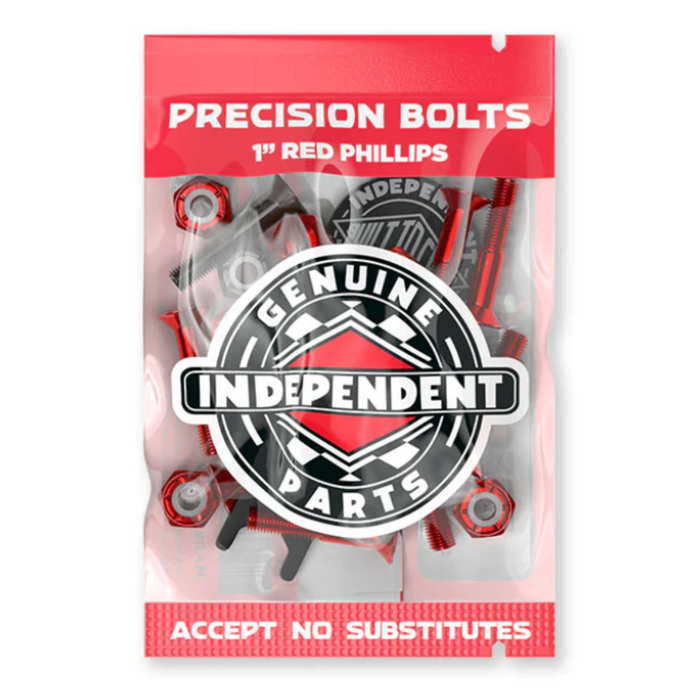 Independent Trucks Precision Bolts Cross Screw In black-red 1"