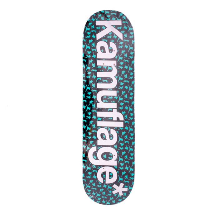 Kamuflage deck Ninja black / aqua green 8.0" / 8.125" / 8.375"