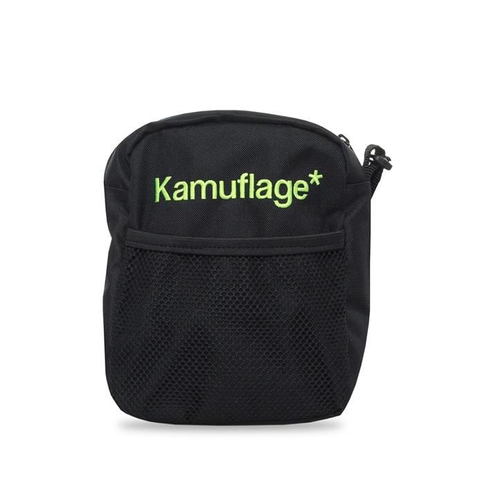 Kamuflage* shoulder bag Neon black