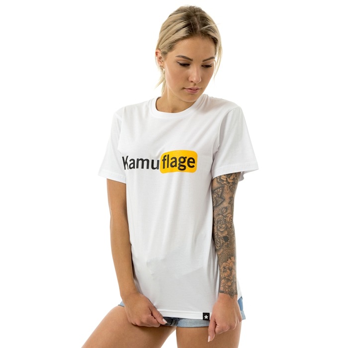 Kamuflage* t-shirt WMNS Naughty white