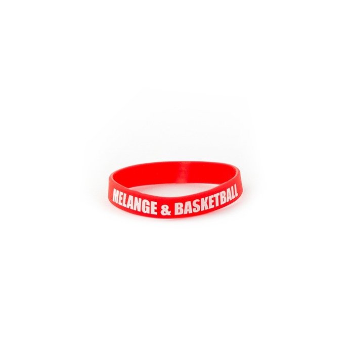MAT Wear wristband Melange&Basketball red / white