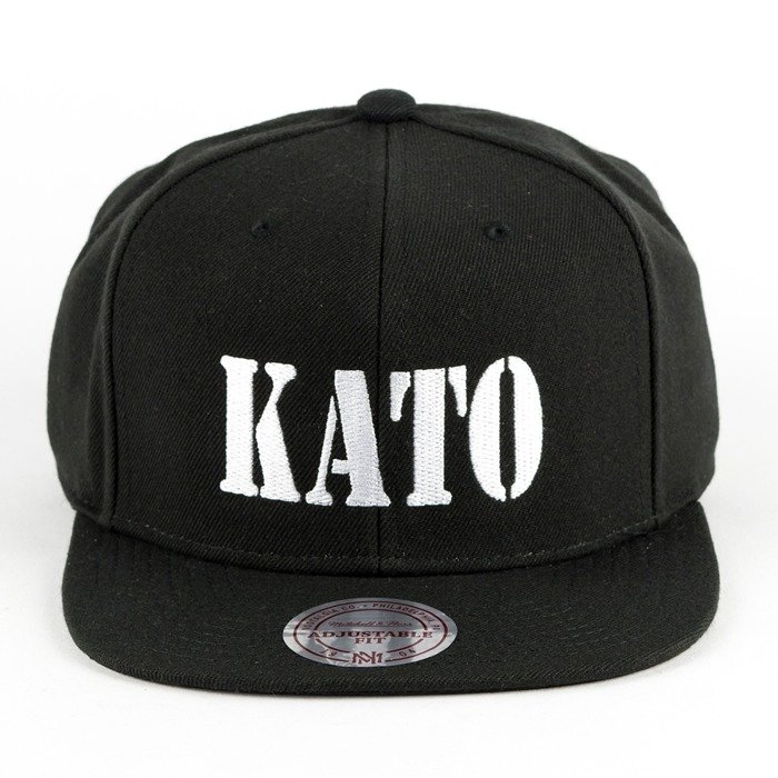 MAT Wear x Mitchell and Ness snapback KATO Script black / white