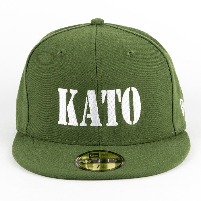 MAT Wear x New Era fitted KATO Script olive / white 59FIFTY 