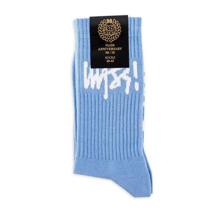 Mass Denim socks Signature light blue