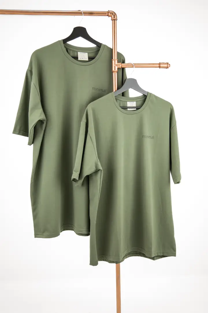 Minimal Clothes t-shirt Unisex Khaki Oversize