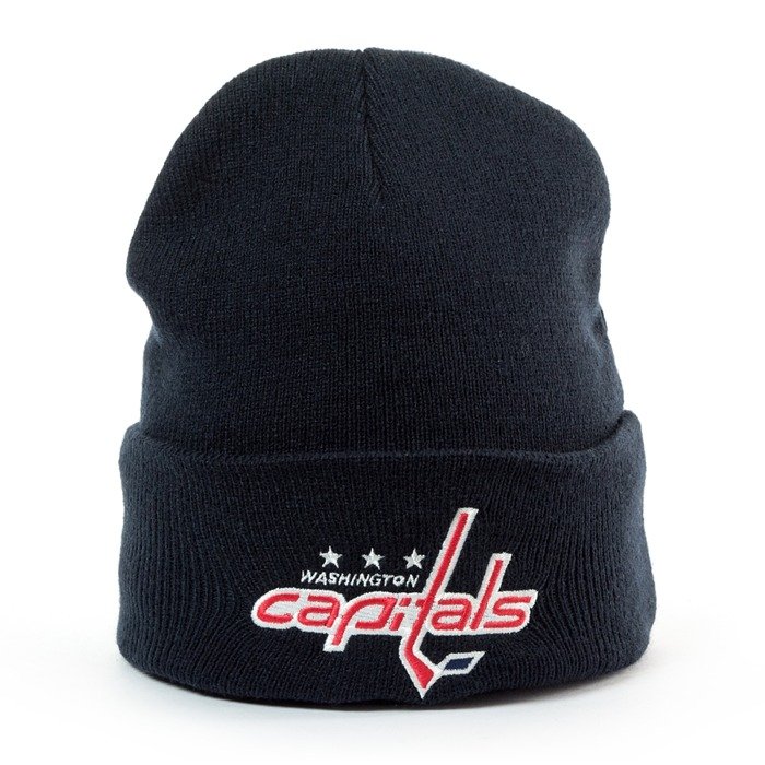 Mitchell and Ness Logo Cuff Knit Washington Capitals navy