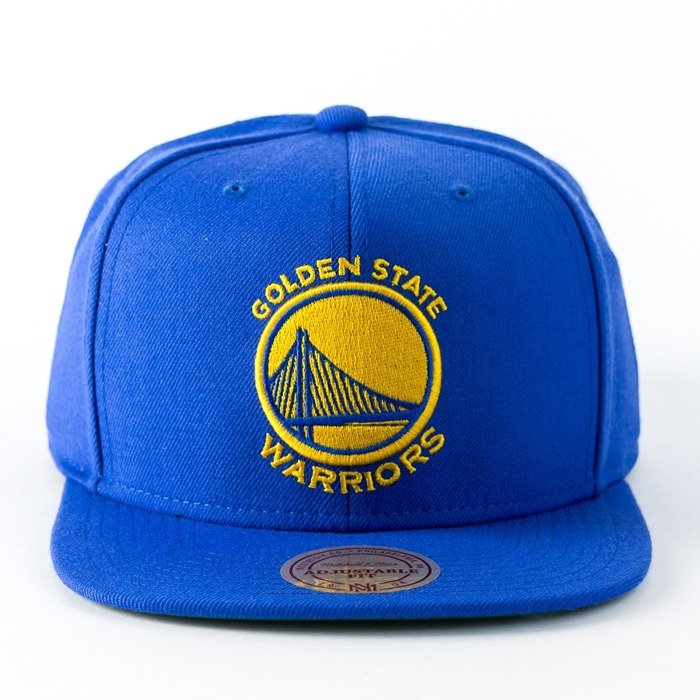 Mitchell and Ness snapback Wool Solid Golden State Warriors royal