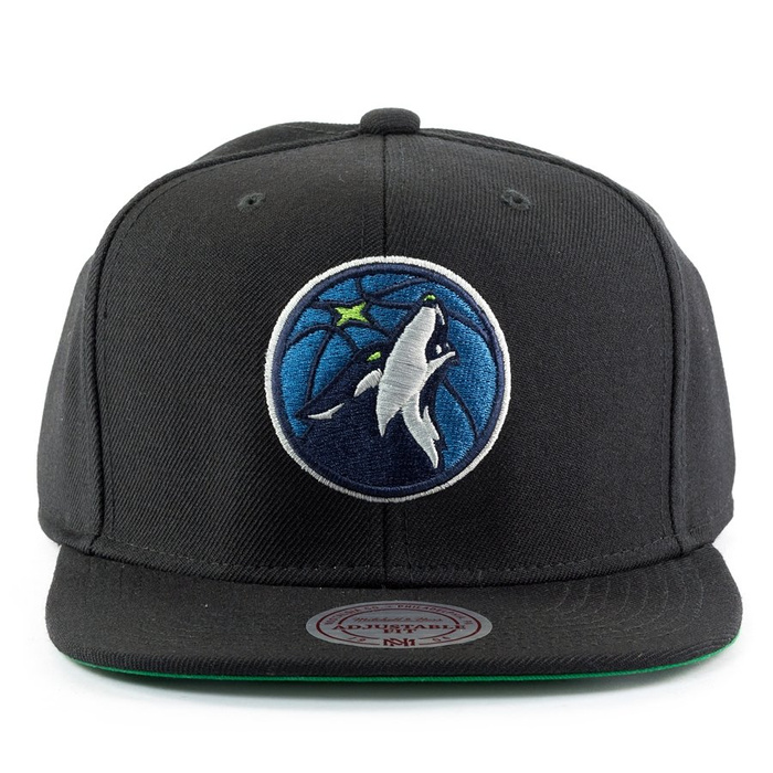 Mitchell and Ness snapback Wool Solid Minnesota Timberwolves black 