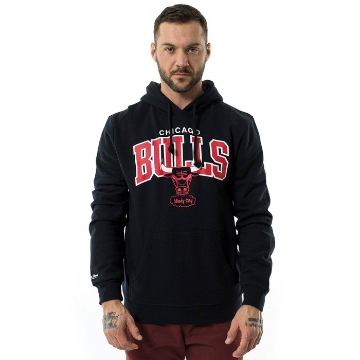 Mitchell and Ness sweatshirt hoody Team Arch Retro Chicago Bulls black