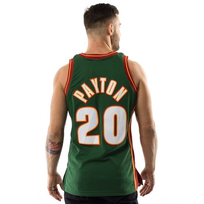 Mitchell and Ness swingman jersey 2.0 Seatlle SuperSonics Gary Payton 1995-96 green / red