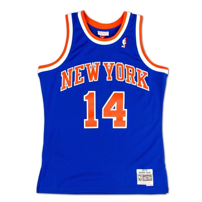 Mitchell and Ness swingman jersey New York Knicks Anthony Mason 1991-92 blue