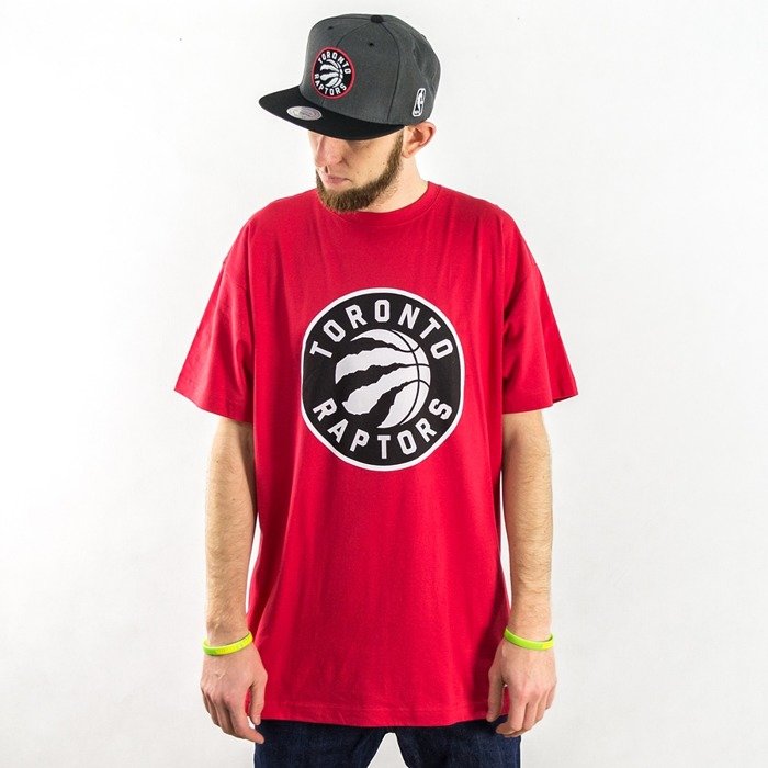Mitchell and Ness t-shirt Black and White Logo Toronto Raptors red