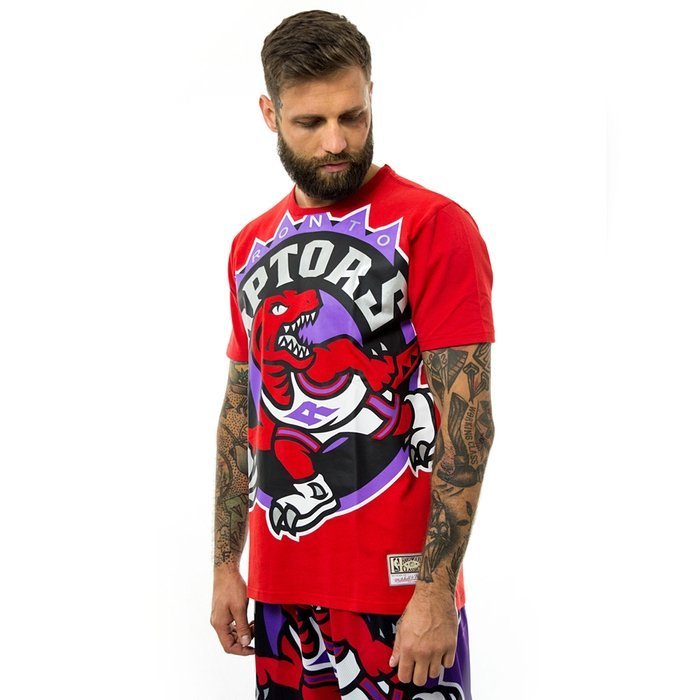 Mitchell and Ness t-shirt NBA Big Face Toronto Raptors red