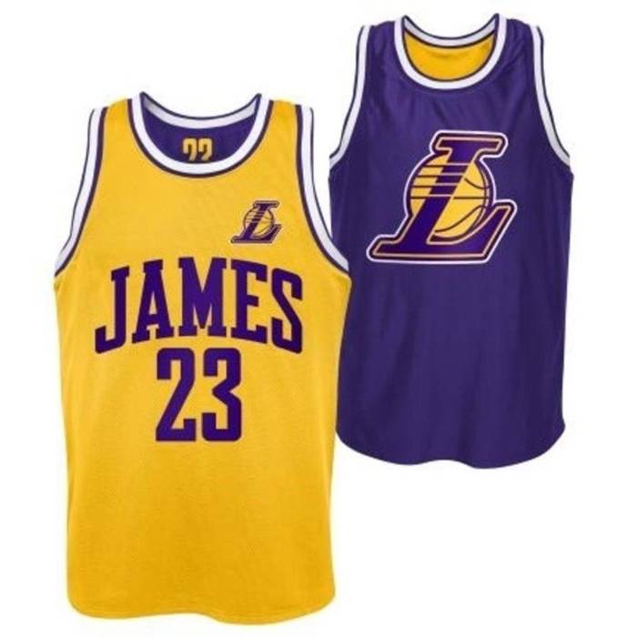 NBA Licensed Tank Top Pure Shooter Los Angeles Lakers Lebron James purple / yellow