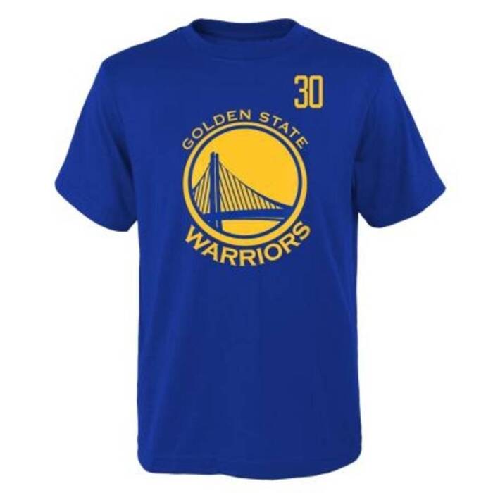 NBA Licensed t-shirt Standing Tall Golden State Warriors Stephen Curry blue