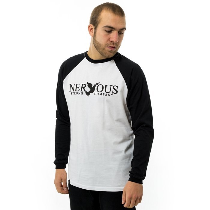 Nervous longsleeve FA19 Classic white / black | CLOTHES & ACCESORIES ...