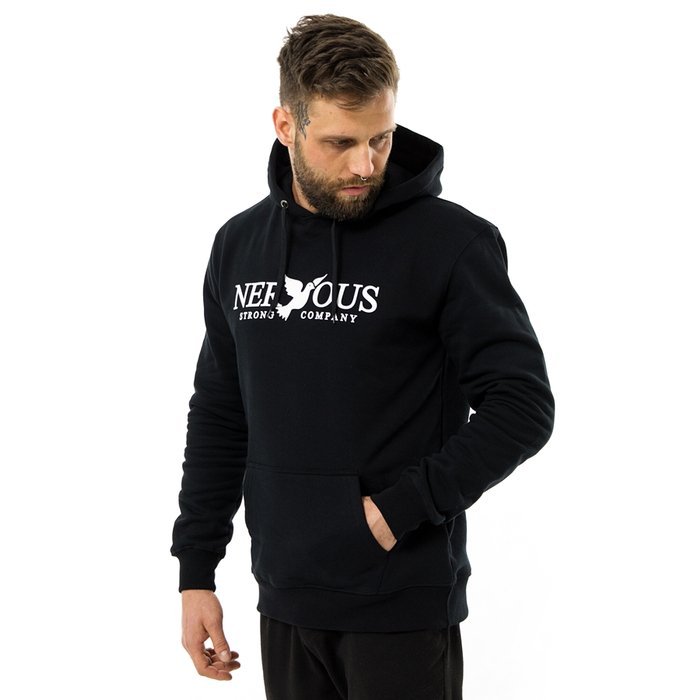 Nervous sweatshirt hoody Classic black / white