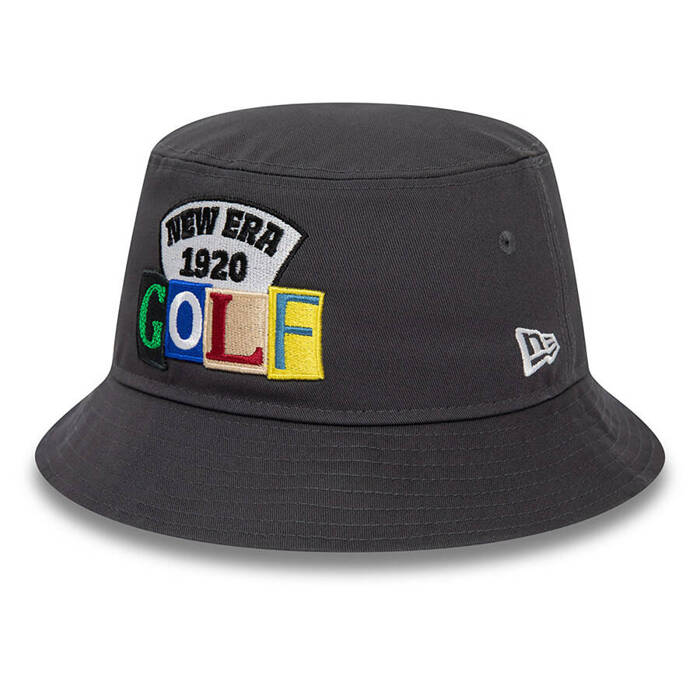 New Era Golf Lettering Bucket Hat black