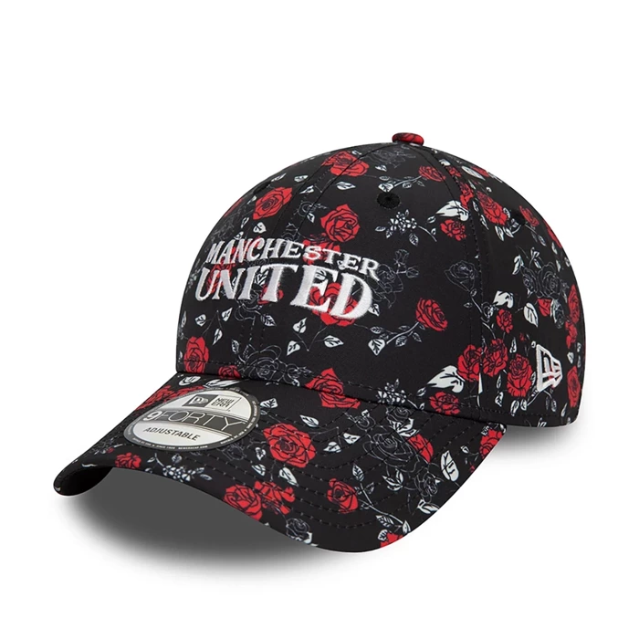 New Era cap 9FORTY Strapback Floral All Over Manchester United FC black