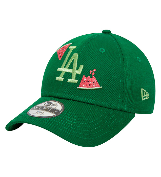 New Era cap Kids Icon Watermelons 9FORTY Strapback MLB Los Angeles Dodgers green 