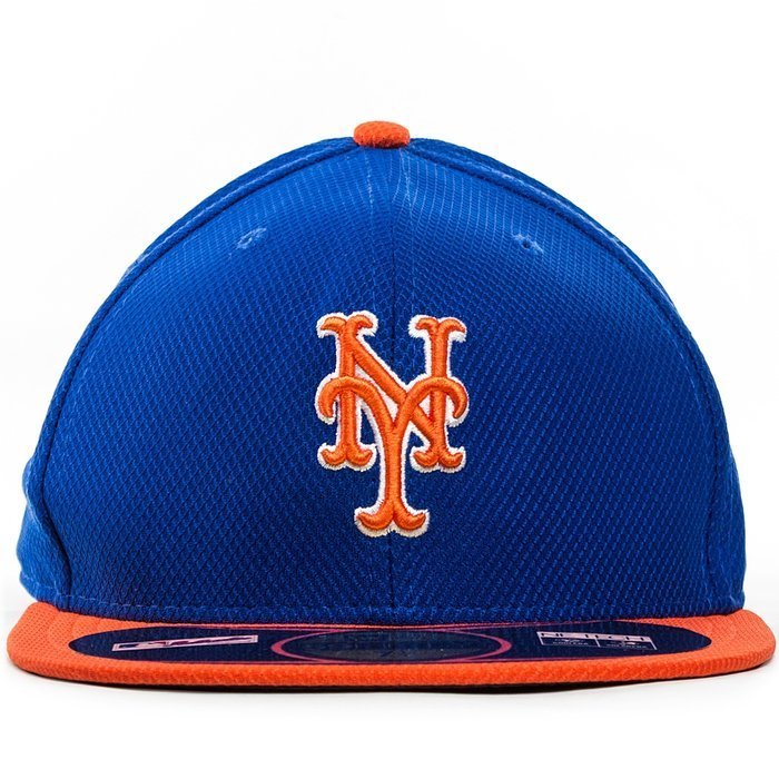 New Era fitted cap 59FIFTY NE Tech Diamond Era MLB New York Mets royal / orange