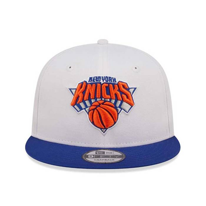 New Era snapbacK 9FIFTY NBA White Crown New York Knicks white/royal