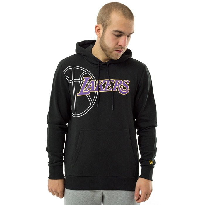 New Era sweatshirt hoody NBA Graphic Basketball Los Angeles Lakers black