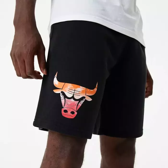 New Era sweatshorts Sky Print NBA Chicago Bulls black