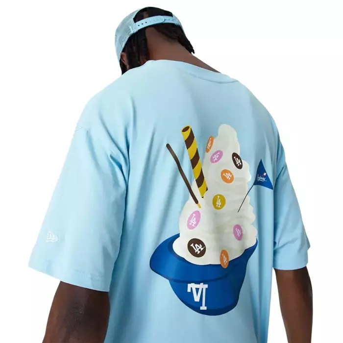 New Era t-shirt Ice Cream Oversized MLB Los Angeles Dodgers light blue