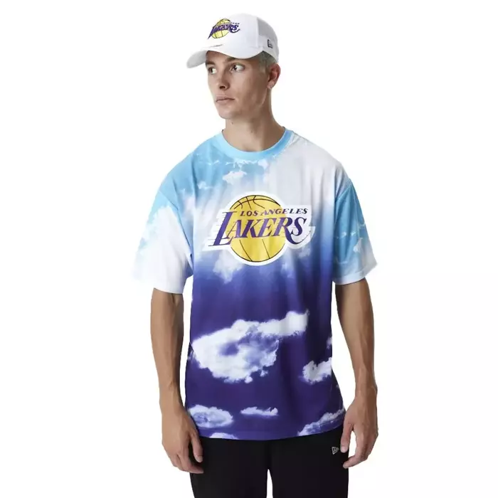 New Era  t-shirt Sky All Over Print multicolor