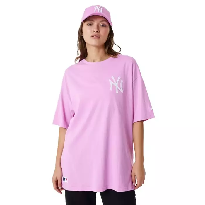 New Era t-shirt WMNS League Essential MLB New York Yankees pink