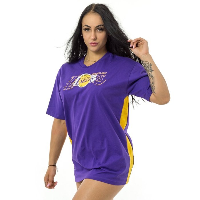 New Era t-shirt WMNS NBA Oversized Fit Los Angeles Lakers purple / yellow