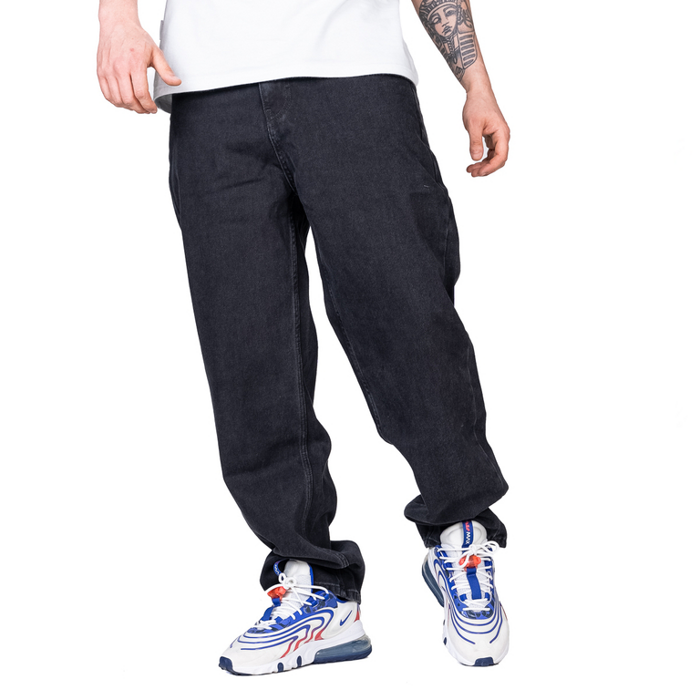 NewBadLine pants Jeans Baggy 3742 light black