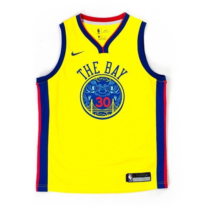 Nike swingman jersey City Edition ES Golden State Warriors Stephen Curry amarillo (EZ2B7BY1P-WARSC)