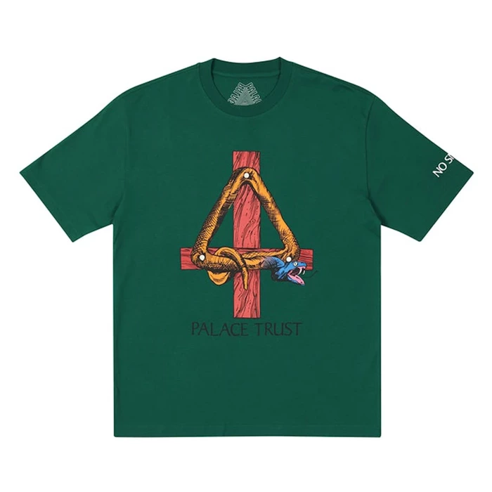 Palace Skateboards t-shirt Trust Palace green