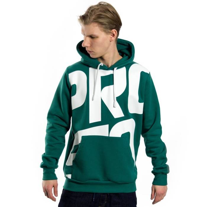 Prosto Klasyk sweatshirt hoodie Hulo dark green