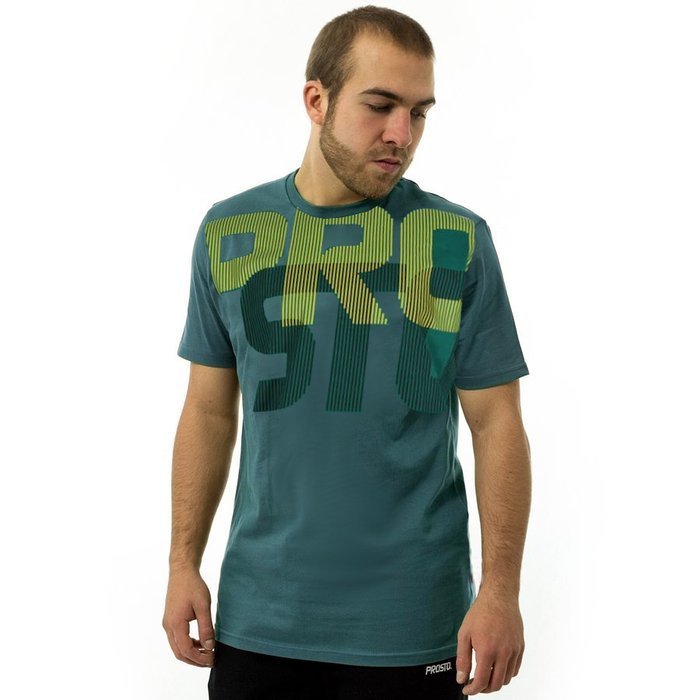 Prosto Klasyk t-shirt Lines dark green