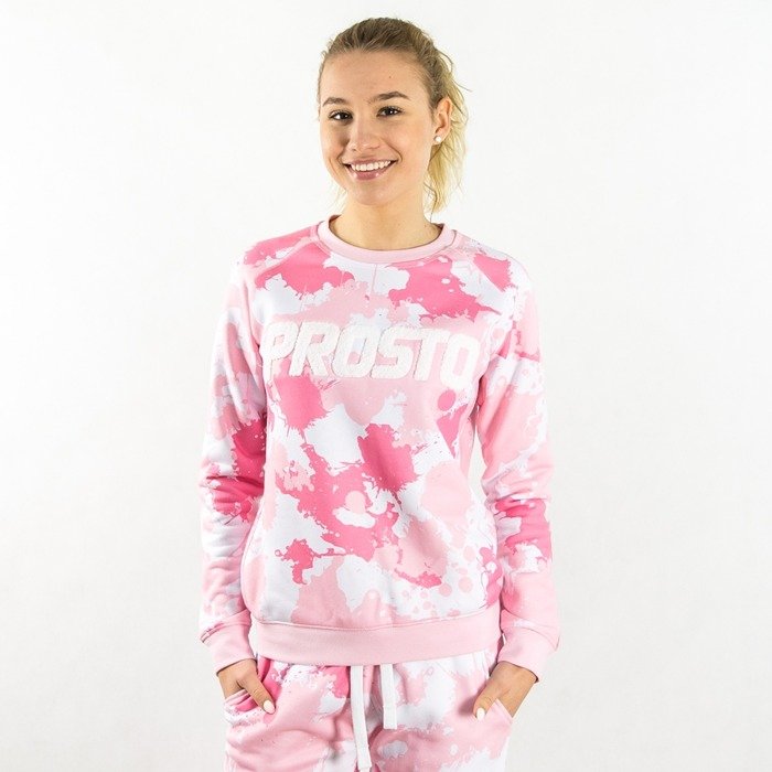 Prosto sweatshirt crewneck WMNS Camo pink