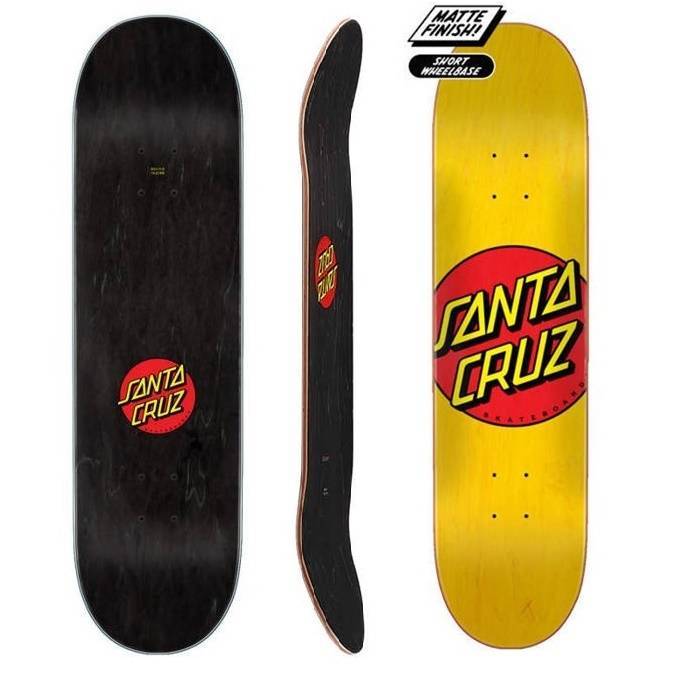 Santa Cruz Skateboards deck Classic Dot yellow 7.75" x 31,61"