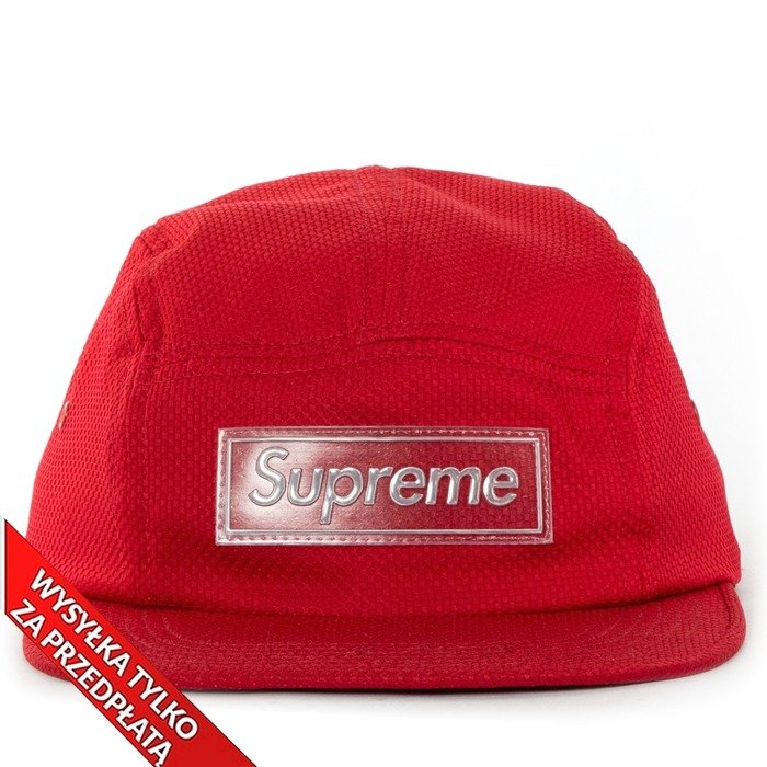 Supreme 5-panel Nylon Pique Camp Cap red