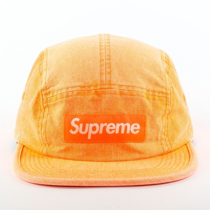 Supreme 5-panel Washed Canvas Camp Cap orange