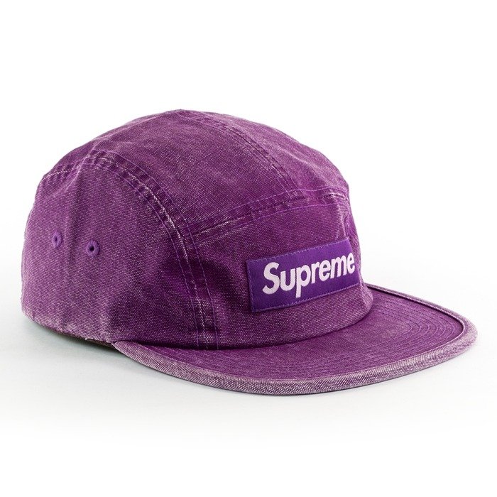 Supreme 5-panel Washed Canvas Camp Cap purple Washed Purple | CLOTHES ...