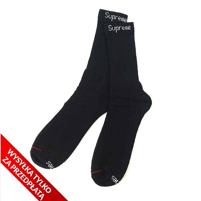 Supreme socks Crew black (1 pair)