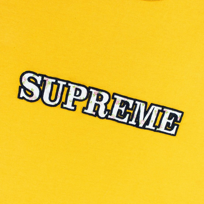 Supreme tshirt Floral Logo Tee gold CLOTHES & ACCESORIES \ TShirts \ TShirts *MEN \ T