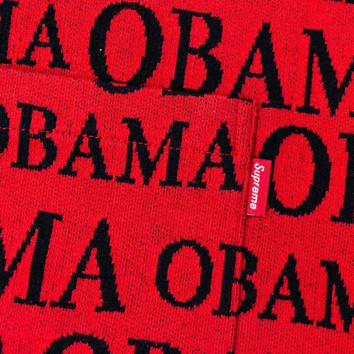 Supreme t-shirt Obama Jacquard S/S Top red | CLOTHES & ACCESORIES